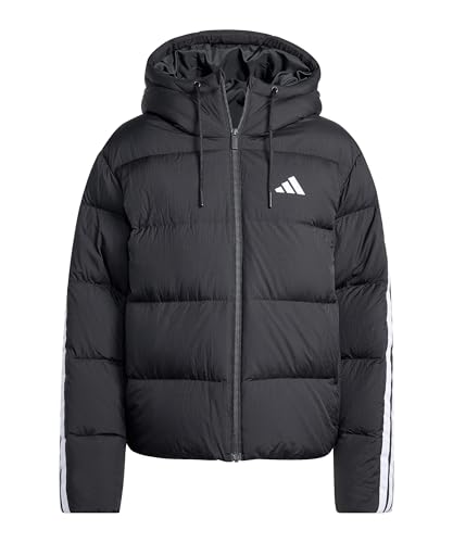 Veste à capuche isolante adidas Climawarm doudoune 3 stripes noire