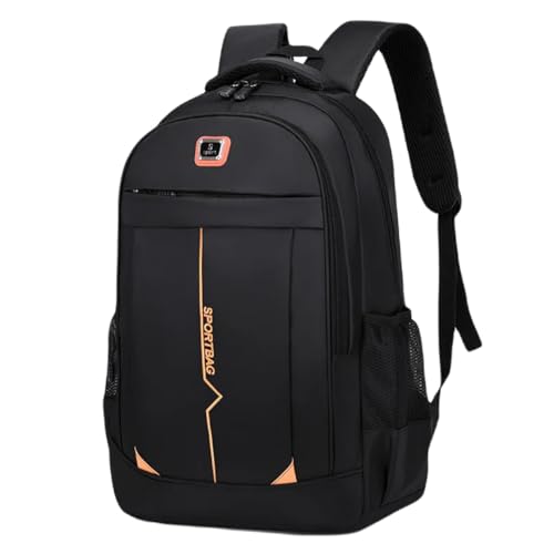 TOKSHOP Mochila Executiva Masculina Feminina para Notebook de até 15,6 Polegadas 21 Litros Reforçada Impermeável e Resistente Ideal para Viagem Escola Acampamento (Laranja)