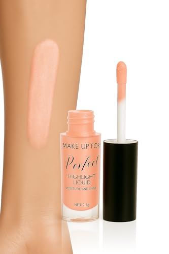 Image of MAKE UP FOR LIFE Perfect Glow Liquid Highlighter - High-Pigment, Dewy Finish, Long-Lasting Radiance for Face, Eyes & Body