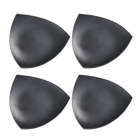 Image of HS HINDUSTANI SAUDAGAR Shadow Matte Quarter Ceramic Plates Sets of 4 dinnerware Sets Plates for Dinner Pasta Lunch thali Dinner Set Handcrafted Ideal Kitchen Design for Daily Use and Gifting