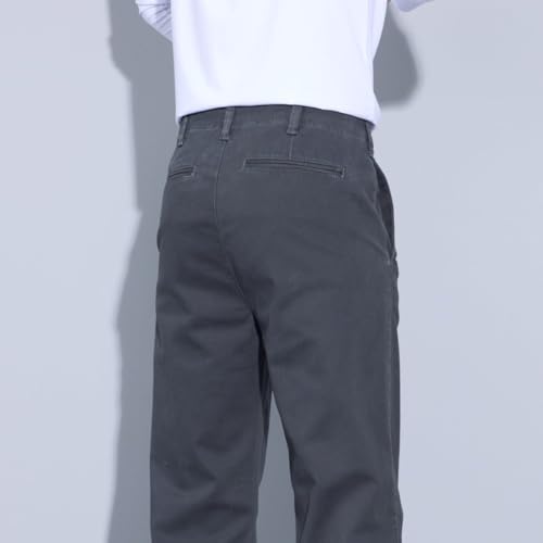 SSLR Mens Casual Pants Work Relaxed Fit Stretch Comfort Loose Zipper Pockets4