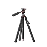Kompatibel mit Freewell, 1,5 m tragbares Reisestativ, 360°-Kugelkopf-Ständer aus Kohlefaser, maximale Belastung 5 kg for DSLR-Kamera-Smartphone
