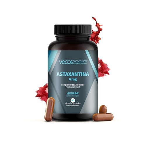 Astaxantina Natural - 90 Cápsulas Vegetales - Contribuye a Mejorar la Función del Sistema Inmunológico - Propiedades Antioxidantes - Complemento Alimenticio