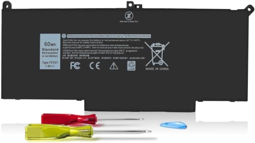 60Wh F3YGT Battery Latitude 7480 Battery Replacement Latitude 7490 Battery