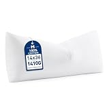MIULEE 14x36 Synthetic Down Alternative Pillow Insert, Fluffy Soft Throw Pillow for Couch Bed Sofa Plush Luxury Lumbar Support