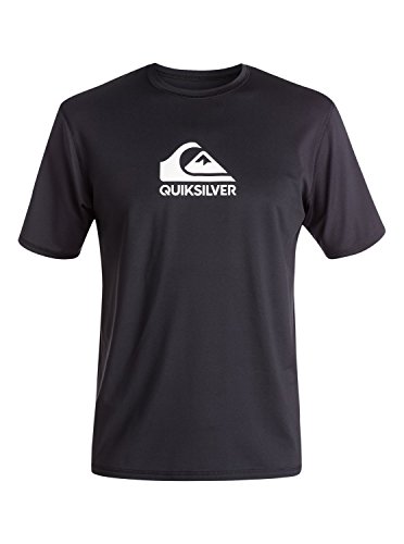 Quiksilver Men's Standard Solid Streak Short Sleeve Rashguard UPF 50+ Sun Protection