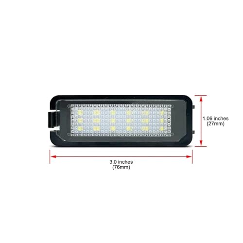 Luz LED Placa Matrícula Blanca Intensiva para Seat Exeo y Leon Pack de 2 3