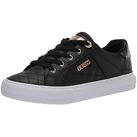 GUESS Women's Loven Sneaker in Black Multi Cover