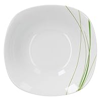 Van Well Bali Set 6 Portauovo In Porcellana Bianca Con Decoro Erba | Eleganti E Moderni, Lavastoviglie - 2