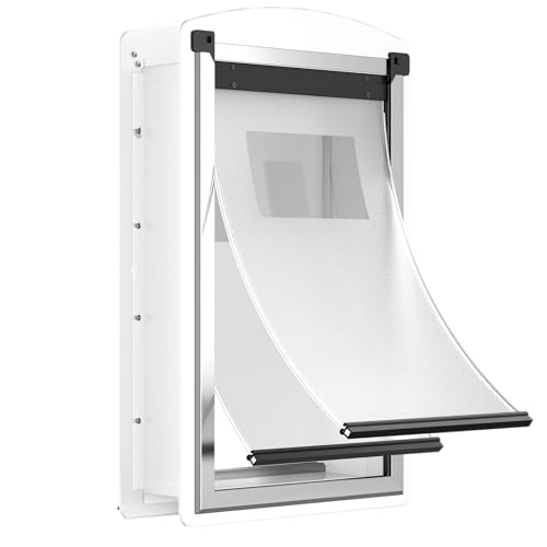 Decormax X-Large Dog Door for Wall, Weatherproof Steel Pet Entry Door