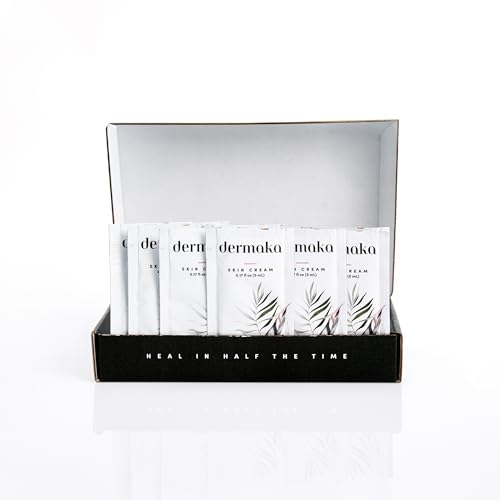 Dermaka Skin Cream 25 Packets (5 ml) Hydrating Moisturizer with Arnica Montana & Vitamins A & E Non-Greasy Formula for Face & Body