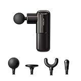 【Amazon限定 NEWモデル】MYTREX REBIVE GO 筋膜リリースガン ハンディガン ボディケア フェイスケア アタッチメント4種類付き 強力振動 肩 腰 足 小型 軽量 約205g ギフト プレゼント マイトレックス リバイブゴー MT-RBG-25B（ブラック）