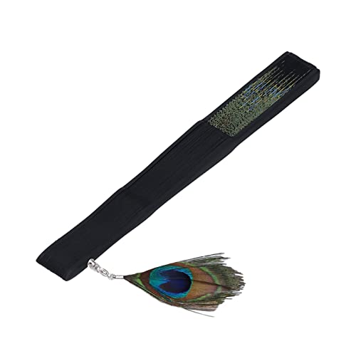 Miniatura 7 de Fauoswuk Abanico Plegable De Mano Abanico De Mano 38 X 21 Abanico De Bambu 5 Cm Abanico De Bambu Patrn De Pavo Real, Abanico De Mano Plegable Antiguo, Abanico Fläktar