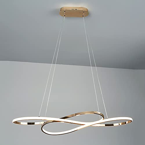 Suspension vague LED pour table de salle à manger et salon chaleureux