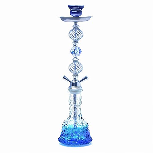 Shisha Set Ensemble De Narguilé Grand Double Tuyau Shisha En Verre Narguilé Grand Einfach Zu Zerlegen Und Zu Reinigen…
