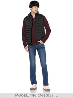 Amazon Essentials Men's Lightweight Packable Waterproof Puffer Vest