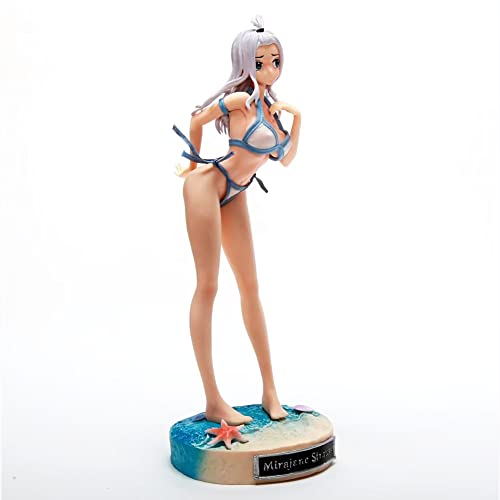 Gooyeh Fairy Tail Mirajane·Strauss Figurine Anime Figurine d'Action Maillot de Bain Modèle Statue 28cm Figurine PVC Décoration de Bureau Ornements Cadeaux...