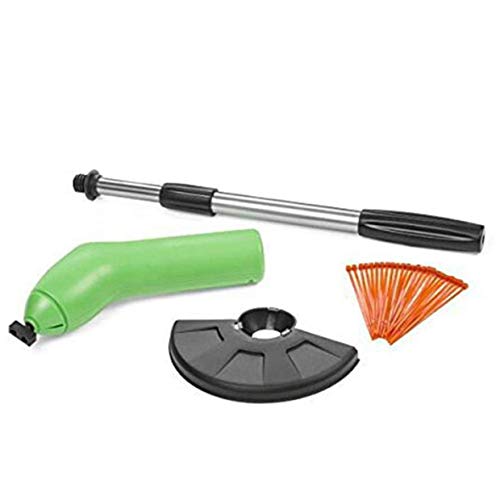 Preisvergleich Produktbild MXECO Zip Trim Schnurloser Trimmer Edger funktioniert mit Standard-Reißverschlüssen Tragbarer, ausziehbarer Trimmer mit Schutzschild Garden Weeder (grün & schwarz)