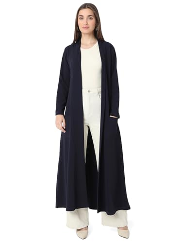 Image of Smarty Pants women's cotton open front trench jacket.