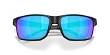 Oakley Męskie prostokątne okulary przeciwsłoneczne Oo9470 Gibston XL, Matowy czarny/Prizm Sapphire, 62 mm