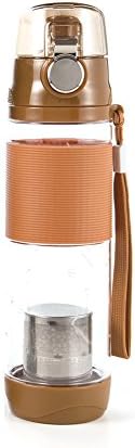 [AhriSam] Alkali Mineral Generating Water Bottle generative filter included 20 fl oz. 3 colors Brown