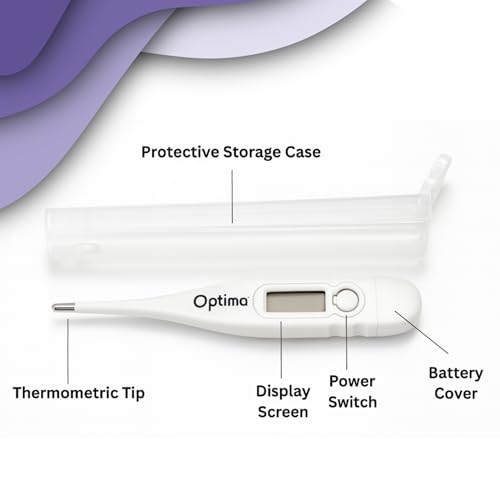 Image of Digital Thermometer For Fever Home Clear LCD Display Non Mercury Accuracy Plus Minus 0 point 2 Degree C Body Temperature Range 32 To 42 point 9 ODT 01 Optima
