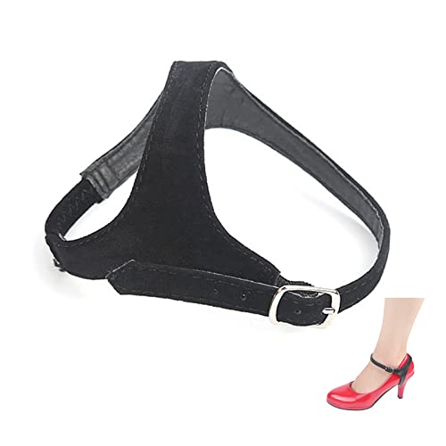 Desmontables Tacones Altos Cordones Antideslizantes Mujer Se Utiliza Para Sujetar Tacones Altos Sueltos,Accesorios Antideslizantes (Terciopelo Negro)