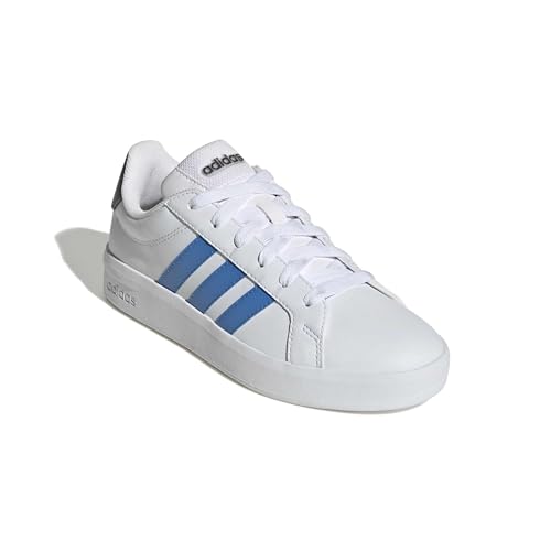 adidas Unisex Kinder Grand Court 3.0 Junior Shoes, FTWR White/Lucid Ray Blue/Aurora Onix, 40 EU – Ansicht 3