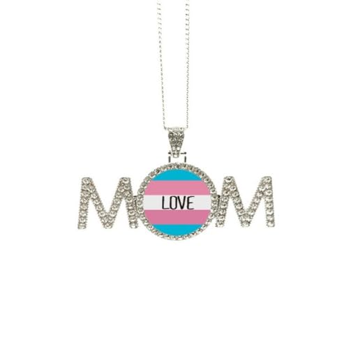 Collier transgenre LGBT pendentif en acier pour la Fête des Mères de maman