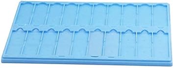 Plastic Microscope Slide Tray; 20 Capacity, One Pack Blue