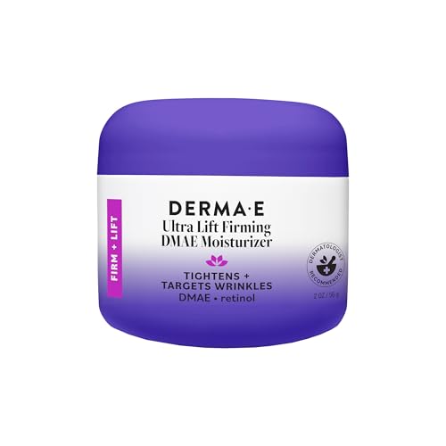 Derma E Firming DMAE Moisturizer - Copper Peptides Resveratrol & Kakadu Plum - Supports Collagen and Elastin Health Vegan Facial Skin Care 2oz
