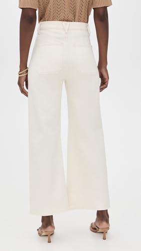 Cropped Wide-Leg Ecru Jean by Veronica Beard3