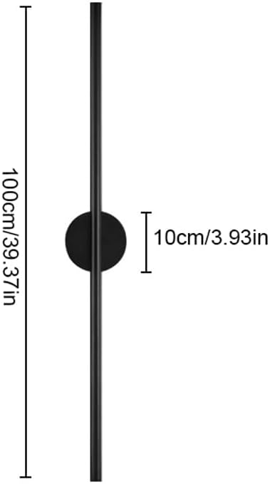 Minimalist Linear Wall Light Aluminum Modern LED Long Strip Wall Sconce, Indoor Slender Wall Mounted Lamps for Bathroom Corridor Aisle Living Room Background Bedroom Bedside Bar