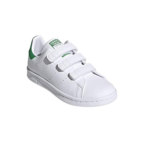 adidas Stan Smith CF C baskets enfant chaussures scratch blanc et vert - 5