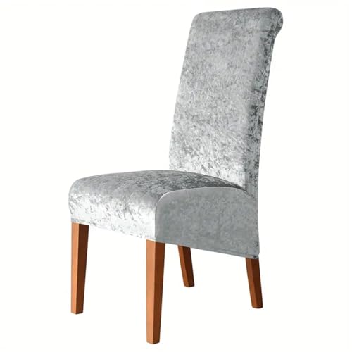 MLWSKKING Espesamiento Peluches Silla Comedor Cubre Terciopelo Silla Elástica Asientos Fundas Sillas Calientes Suave para Cocina Sala de estar