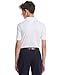 PGA TOUR Boys Airflux Short Sleeve Golf Polo Shirt, Ribbed Collar, Moisture-Wicking, Sun Protection, Ventilated Lightweight, Bright White, Small