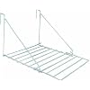 JVL Over-the-Door Laundry Drying Rack – 2 Pack 7M Clothes Airer, Foldable White Metal, Caravan & Home