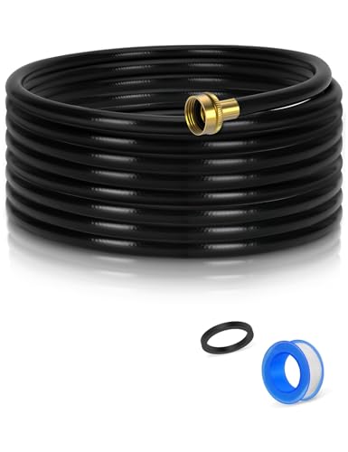 25FT Dehumidifier Drain Hose with 3/4 Inch FHT Connector, featuring Rust-Resistant Brass Fittings for Leak-Proof Connection, Perfectly Compatible with Most Dehumidifier Brands（7 Length Options）