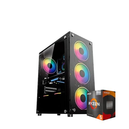 PC Gamer Imagem HiTech e Alta Performance: Ryzen 5 5600G, Radeon Vega 7, 16GB RAM, SSD 480GB, Gabinete RGB