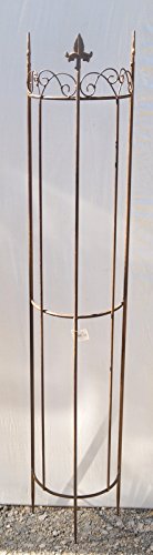 Preisvergleich Produktbild Rankgitter "Clematis", halbrund aus Metall, braun