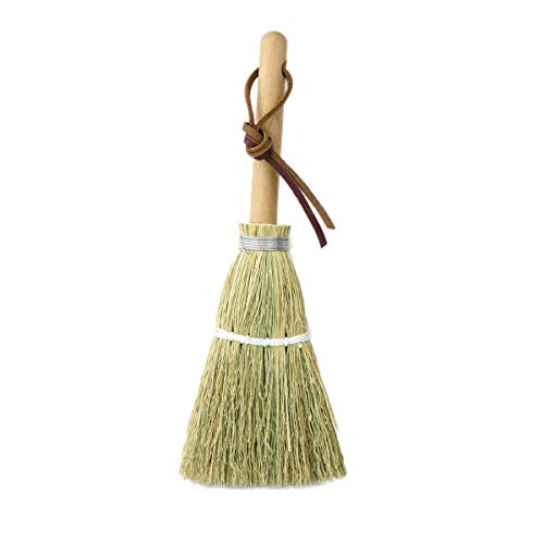 Camden Rose Child's Whisk Broom (Short, Hand Broom), Natural Corn