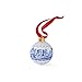 Spode Blue Italian Christmas Bauble - Full Scene Ornament with Classic Blue & White Porcelain Design, Collectible Holiday Decoration for Tree Display or Seasonal Décor - Giftworthy Keepsake