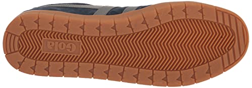 Image of Gola Men's Hurricane Suede Sneaker, Navy Ash Deep Red Gum, 8