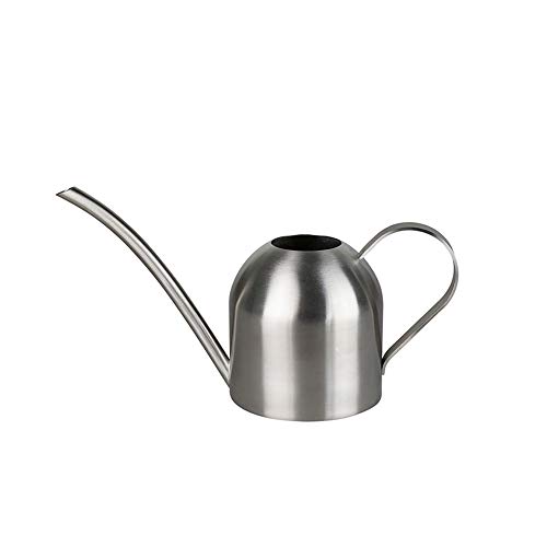 Xersex Edelstahl Gießkanne 1l Giesskanne Blumengießkanne Garten Gartengießkanne Blumengießkanne Zimmerpflanzen Rdening Topf Kleine Purling Kann Saftige Innenblume für Die Balkon Gartenarbeit（1000ml）