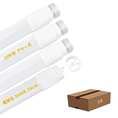 20`ǌu dF 3000K 58cm 925LM uO[̏ƖɍHsv O[OvLEDu20w` LEDv G13 T8 d ߓd^Cv 6{