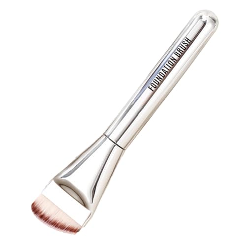 フラットファンデーションブラシ、リキッドメイク用ファンデーションブラシ,高密度リキッドメイクアップブラシファンデーションアプリケーター - フェイスメイクブラシ コンパクトフラットコンシーラーブラシ 家庭旅行用