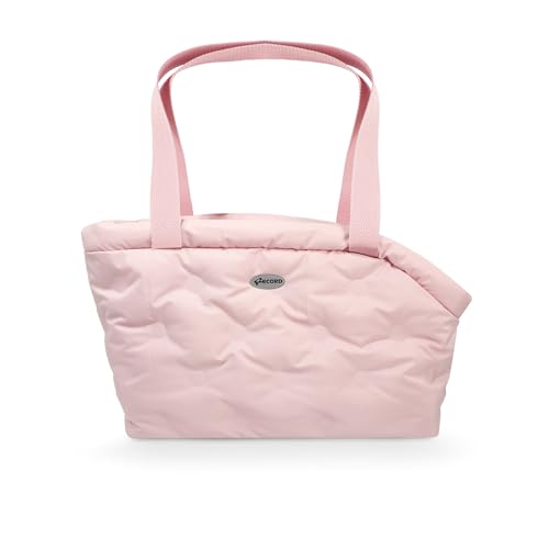 Record - Borsa per Cani e Gatti Sofi. Trasportino impermeabile, imbottito. Borsa per Cani con guinzaglio di sicurezza e fondo rimovibile.Fino a 6 kg | Rosa, 37 x 17 x 26 cm