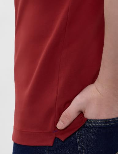 Image of Symbol Premium Men's Cotton Stretch Solid Polo T-Shirt (Regular Fit | Pique Knit)
