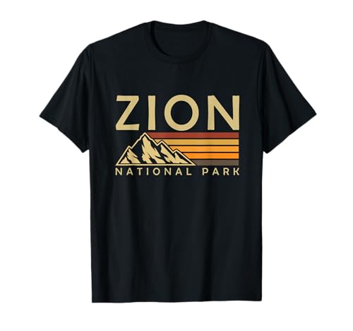 Senderismo al Parque Nacional Retro Zion Utah Camiseta