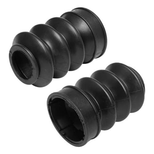 Powersport Gabelschutz Passend für Harley Iron 883 Sportster Motorrad Schwarze 39mm Gabelmanschette aus Gummi Stoßdämpferschutz, Staubschutz